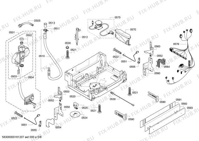 Схема №2 SHE9ER55UC с изображением Передняя панель для посудомойки Bosch 00706787