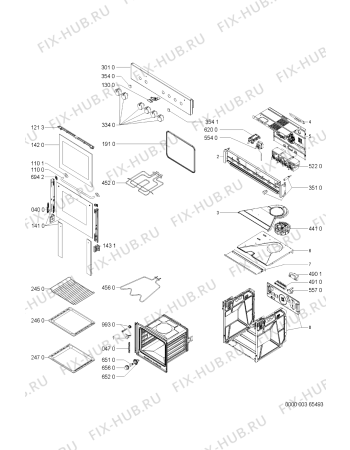 Схема №1 200 947 81 с изображением Панель для духового шкафа Whirlpool 481245249508