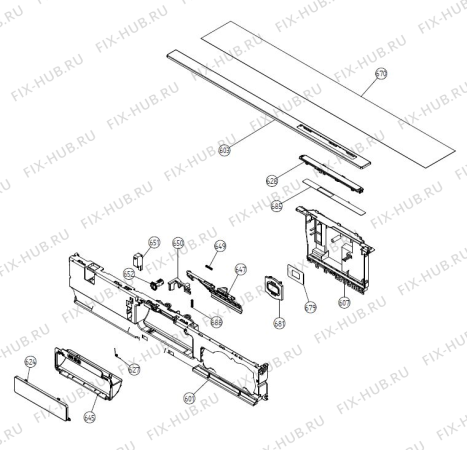 Взрыв-схема посудомоечной машины Asko D5646XXLS (484498, DW16.2) - Схема узла 06