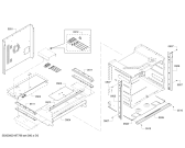Схема №1 HBL5351UC Bosch с изображением Корпус для духового шкафа Bosch 11016310