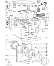 Схема №1 AWM 5050 с изображением Двигатель (мотор) для стиральной машины Whirlpool 481936158262