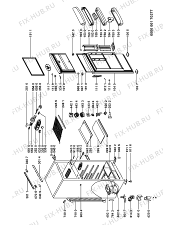 Схема №1 ARC 3750 с изображением Дверь для холодильной камеры Whirlpool 481241619518