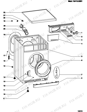 Схема №1 ST100XTHORAUS (F027005) с изображением Другое для стиральной машины Indesit C00089922