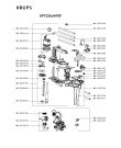 Схема №2 XP7225J4/70F с изображением Часть корпуса для кофеварки (кофемашины) Krups MS-5883833