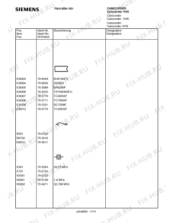 Схема №3 FA414G6 с изображением Инструкция по эксплуатации для видеоэлектроники Siemens 00531286