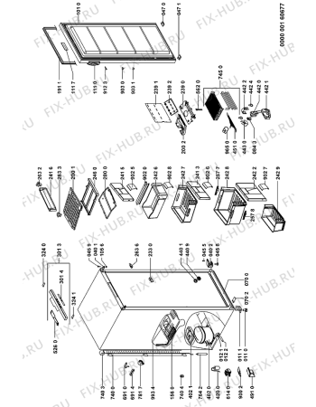 Схема №1 GKNA 2802 с изображением Сенсорная панель для холодильной камеры Whirlpool 481245228877