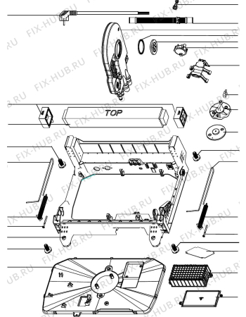 Взрыв-схема посудомоечной машины Delonghi Australia DEDW6015W - Схема узла 4