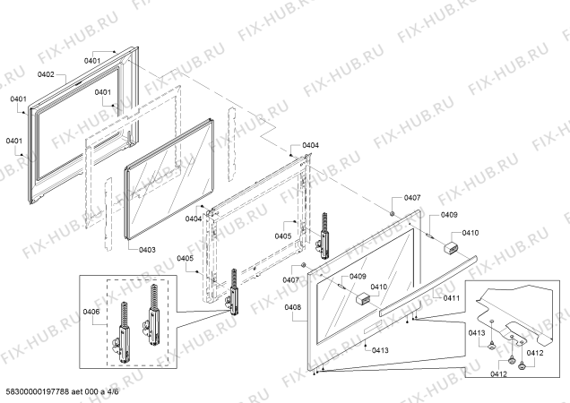 Схема №2 HBL5351UC Bosch с изображением Корпус для духового шкафа Bosch 11016310