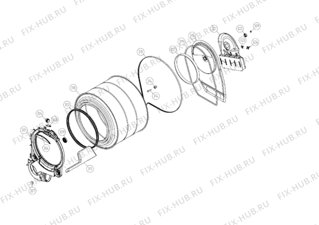Взрыв-схема посудомоечной машины Whirlpool PROD06SCII (F092468) - Схема узла