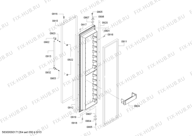 Схема №4 T42BR820NS с изображением Труба для посудомоечной машины Bosch 00646824