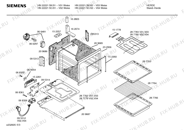 Схема №1 HN28221EU с изображением Панель управления для плиты (духовки) Siemens 00350416