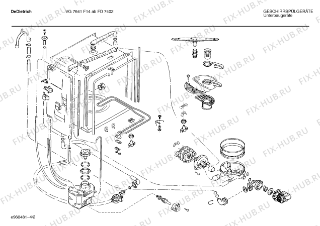 Схема №2 SMIDDB6FF VG 7665 F11 с изображением Планка для посудомойки Bosch 00273018