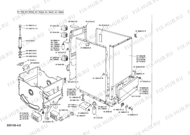 Взрыв-схема стиральной машины Siemens WV794034 - Схема узла 02