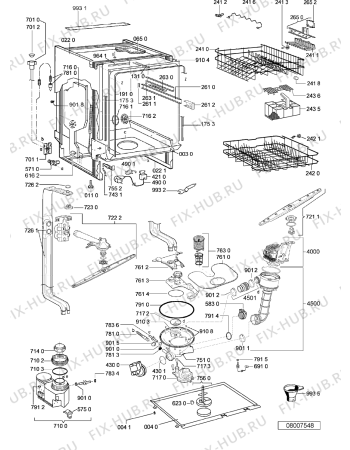 Схема №1 ADG 9340/3 с изображением Панель для посудомойки Whirlpool 480140101278