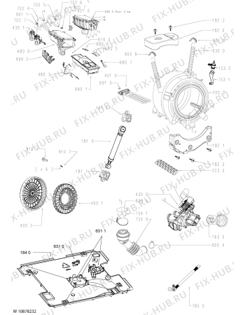 Схема №1 WM Big 1224 ZEN KON с изображением Микромодуль для стиралки Whirlpool 481010805689