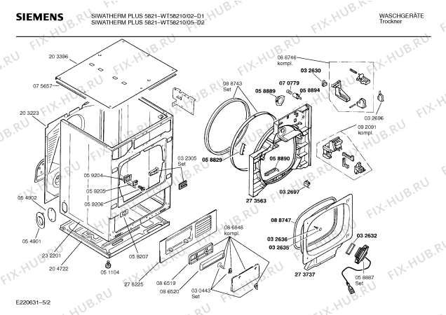 Схема №1 WT58210 SIWATHERM PLUS 5821 с изображением Ручка для сушилки Siemens 00088999