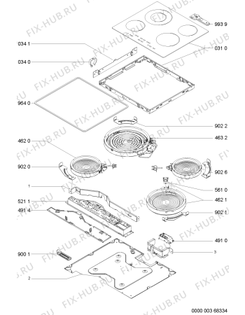 Схема №1 AKT863BA (F091966) с изображением Руководство для плиты (духовки) Indesit C00368986