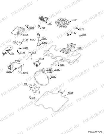 Взрыв-схема плиты (духовки) Electrolux EOCP5803AX - Схема узла Electrical equipment