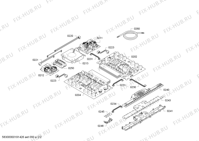 Схема №2 PXY801DE1E с изображением Стеклокерамика для плиты (духовки) Bosch 00714647