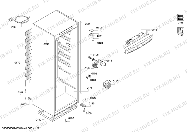 Схема №1 KSR38V70SA с изображением Компрессор для холодильника Bosch 00145035
