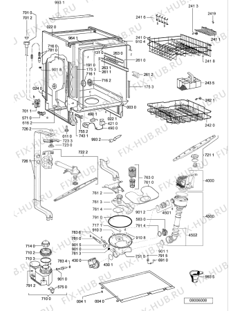 Схема №1 ADG 644 WH с изображением Сенсорная панель для посудомоечной машины Whirlpool 481245373228