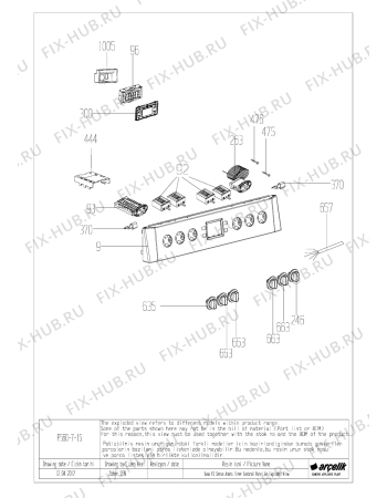 Взрыв-схема плиты (духовки) Beko CSE 57300 GA (7786988305) - TUNA FS OVEN CONTROL PANEL GR EXPLODED VIEW