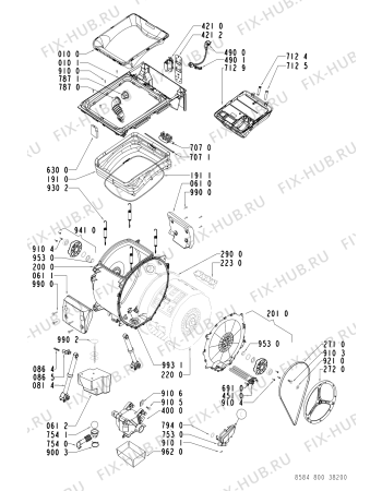 Схема №1 STL 80 с изображением Обшивка для стиралки Whirlpool 481245215929