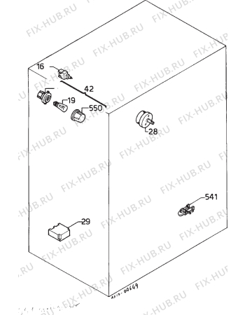 Взрыв-схема плиты (духовки) Privileg 024.955 7 - Схема узла Electrical equipment 268