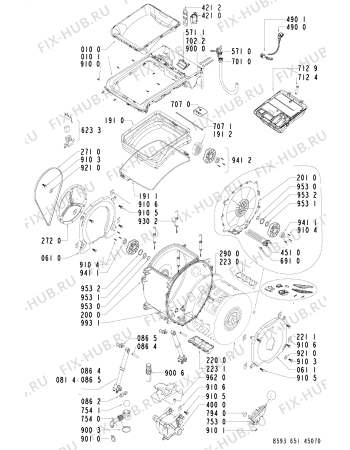 Схема №1 AWE 6517 с изображением Модуль (плата) для стиралки Whirlpool 481221470392