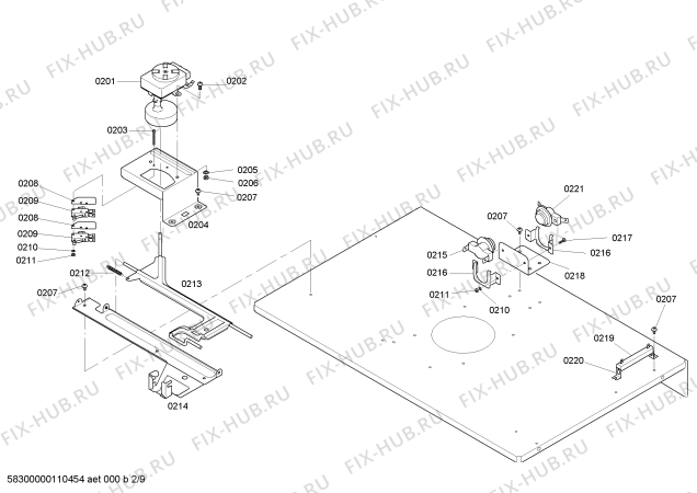 Схема №5 HBN756AUC с изображением Крышка для холодильной камеры Bosch 00240868