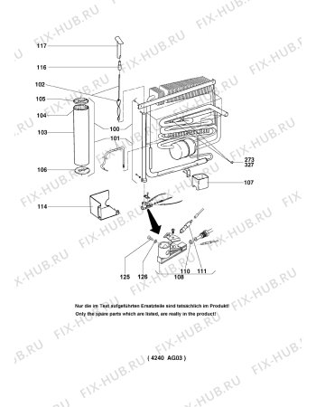 Взрыв-схема холодильника Electrolux RM4240N - Схема узла Cooling generator