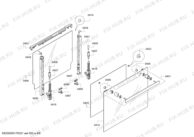Схема №2 HBG30B550 с изображением Инструкция по эксплуатации для духового шкафа Bosch 00725431