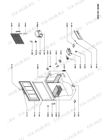 Схема №1 AFE 946/H с изображением Дверь для холодильной камеры Whirlpool 481944269249