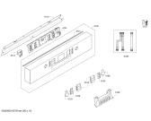Схема №2 SMU59M05EU с изображением Передняя панель для электропосудомоечной машины Bosch 00388640