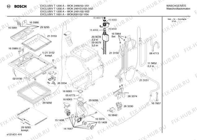 Взрыв-схема стиральной машины Bosch WOK2490 EXCLUSIV T1200A - Схема узла 04