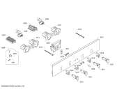 Схема №4 U17M72S0GB с изображением Панель управления для плиты (духовки) Bosch 00675552