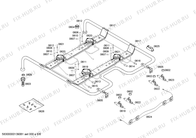 Схема №1 HM424210N с изображением Панель управления для плиты (духовки) Siemens 00672450