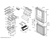 Схема №1 KG25F230 с изображением Дверь для холодильной камеры Siemens 00242352