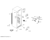 Схема №1 X5KCVCO331 с изображением Дверь для холодильной камеры Bosch 00245856