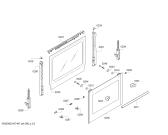 Схема №1 HEV43T350E Horno bosch poliv.multif.inox cif_e с изображением Внешняя дверь для плиты (духовки) Bosch 00688928