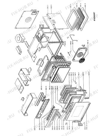 Схема №1 IBXW290/IN IBMW 291/IN с изображением Обшивка для духового шкафа Whirlpool 481944059409