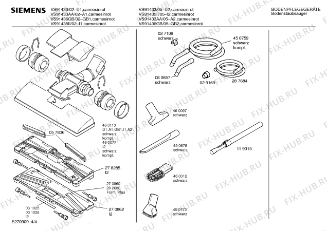 Схема №1 VS7113900 068.975-2 с изображением Кабельная катушка для пылесоса Siemens 00085426