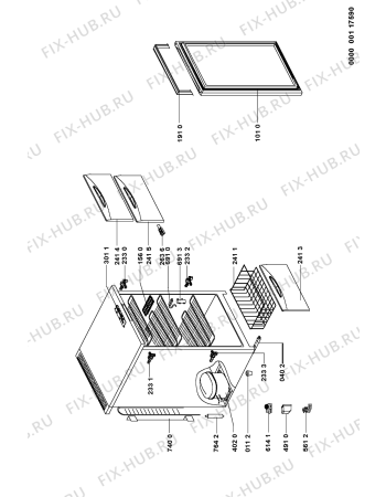 Схема №1 AFB126HAL (F090632) с изображением Руководство для холодильной камеры Indesit C00346609