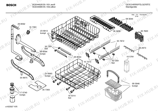 Схема №3 SGS43A72II DUPLEXX с изображением Инструкция по эксплуатации для посудомоечной машины Bosch 00580757