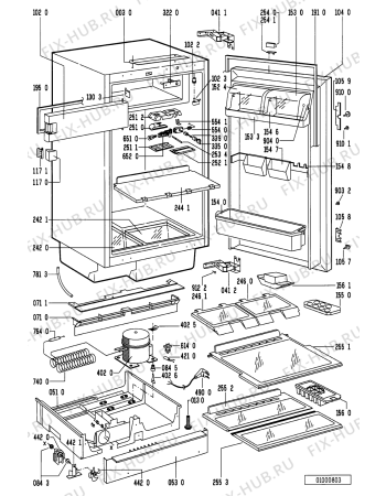 Схема №1 IKU 158-4 с изображением Дверь для холодильной камеры Whirlpool 481244078293