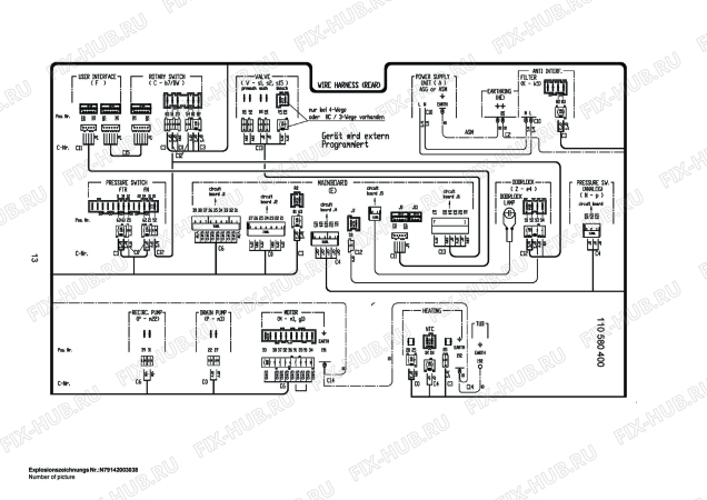 Взрыв-схема стиральной машины Husqvarna Electrolux QW1275 - Схема узла Control 113