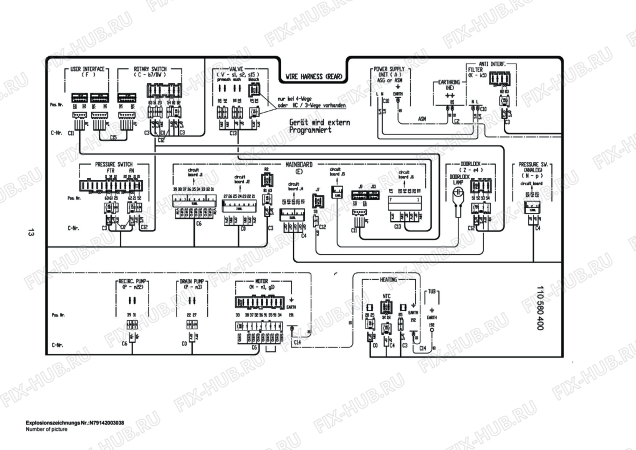 Взрыв-схема стиральной машины Husqvarna Electrolux QW1475 - Схема узла Control 113