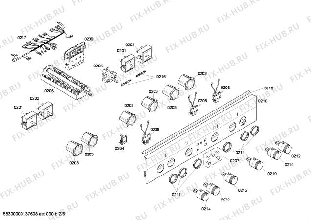 Схема №3 HA723220V с изображением Ручка выбора температуры для электропечи Siemens 00615349