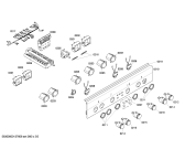 Схема №3 HL443202E с изображением Набор кнопок для плиты (духовки) Siemens 00611535