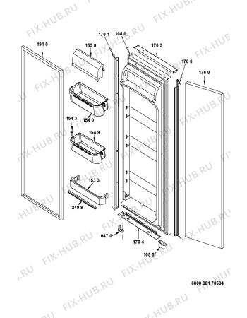 Схема №4 500 962 41 с изображением Декоративная панель для холодильника Whirlpool 481246049663